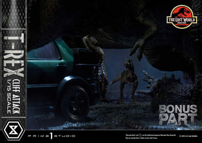 T-Rex Cliff Attack (1st Shipping) The Lost World: Jurassic Park (Film) – Prime1Studio – ActionFigure Brasil