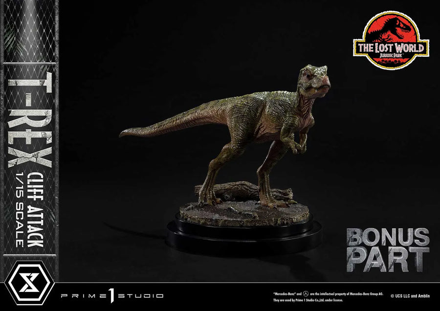 T-Rex Cliff Attack (1st Shipping) The Lost World: Jurassic Park (Film) – Prime1Studio – ActionFigure Brasil