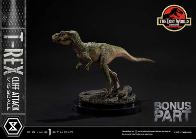 T-Rex Cliff Attack (1st Shipping) The Lost World: Jurassic Park (Film) – Prime1Studio – ActionFigure Brasil