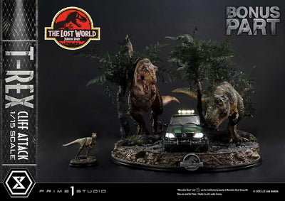 T-Rex Cliff Attack (1st Shipping) The Lost World: Jurassic Park (Film) – Prime1Studio – ActionFigure Brasil