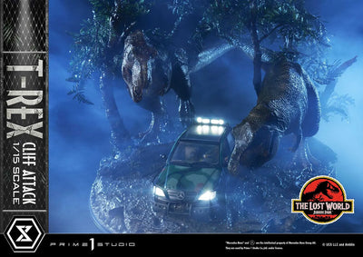 T-Rex Cliff Attack (1st Shipping) The Lost World: Jurassic Park (Film) – Prime1Studio – ActionFigure Brasil