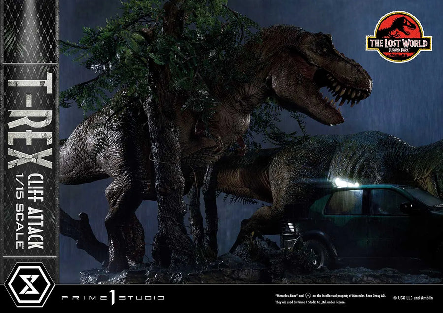 T-Rex Cliff Attack (1st Shipping) The Lost World: Jurassic Park (Film) – Prime1Studio – ActionFigure Brasil