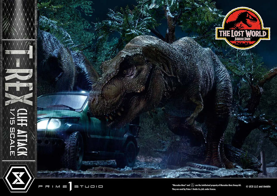 T-Rex Cliff Attack (1st Shipping) The Lost World: Jurassic Park (Film) – Prime1Studio – ActionFigure Brasil