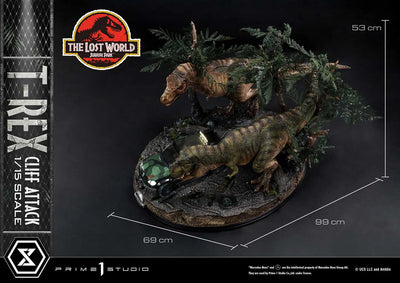 T-Rex Cliff Attack (1st Shipping) The Lost World: Jurassic Park (Film) – Prime1Studio – ActionFigure Brasil