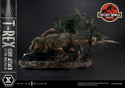 T-Rex Cliff Attack (1st Shipping) The Lost World: Jurassic Park (Film) – Prime1Studio – ActionFigure Brasil