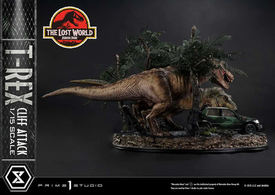 T-Rex Cliff Attack (1st Shipping) The Lost World: Jurassic Park (Film) – Prime1Studio – ActionFigure Brasil