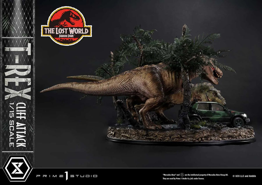 T-Rex Cliff Attack (1st Shipping) The Lost World: Jurassic Park (Film) – Prime1Studio – ActionFigure Brasil