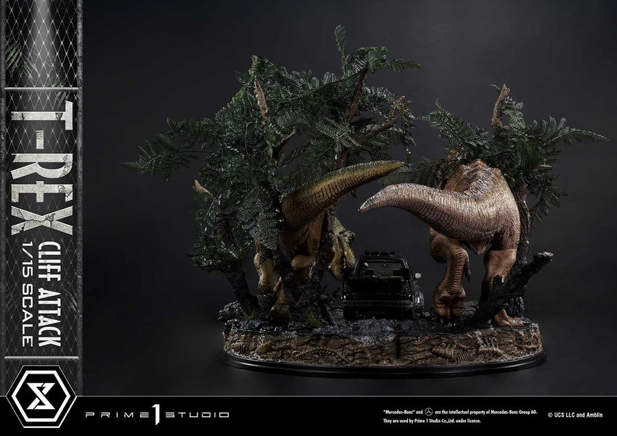 T-Rex Cliff Attack (1st Shipping) The Lost World: Jurassic Park (Film) – Prime1Studio – ActionFigure Brasil