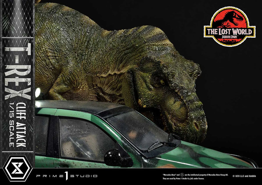 T-Rex Cliff Attack (1st Shipping) The Lost World: Jurassic Park (Film) – Prime1Studio – ActionFigure Brasil