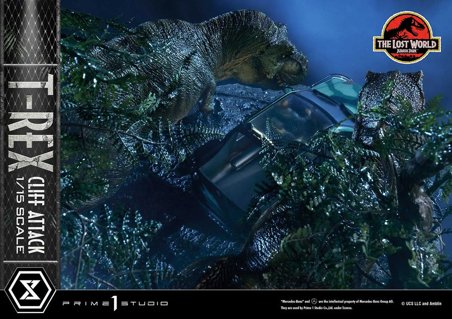 T-Rex Cliff Attack (1st Shipping) The Lost World: Jurassic Park (Film) – Prime1Studio – ActionFigure Brasil