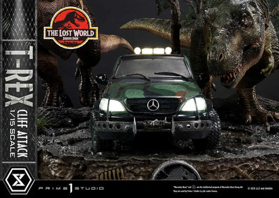 T-Rex Cliff Attack (1st Shipping) The Lost World: Jurassic Park (Film) – Prime1Studio – ActionFigure Brasil