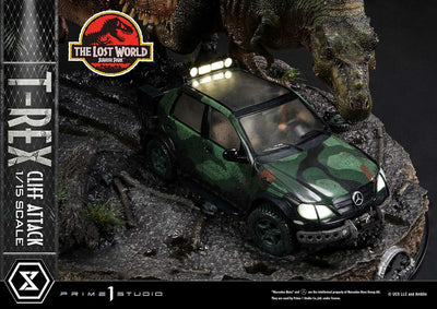 T-Rex Cliff Attack (1st Shipping) The Lost World: Jurassic Park (Film) – Prime1Studio – ActionFigure Brasil