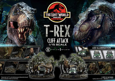 T-Rex Cliff Attack (2nd Shipping) The Lost World: Jurassic Park (Film) – Prime1Studio – ActionFigure Brasil