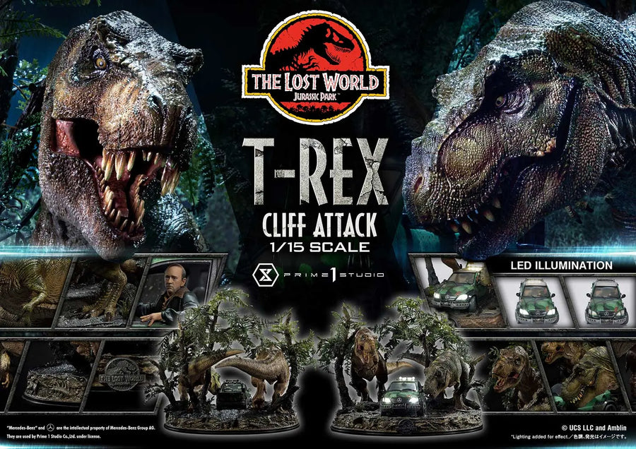 T-Rex Cliff Attack (2nd Shipping) The Lost World: Jurassic Park (Film) – Prime1Studio – ActionFigure Brasil