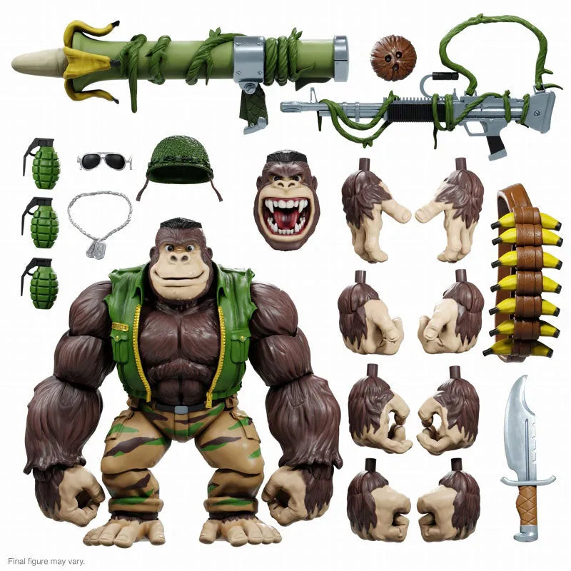 Teenage Mutant Ninja Turtles Guerrilla Gorilla Ultimate 8 Inch Action Figureㅤ – Super7 – ActionFigureBrasil