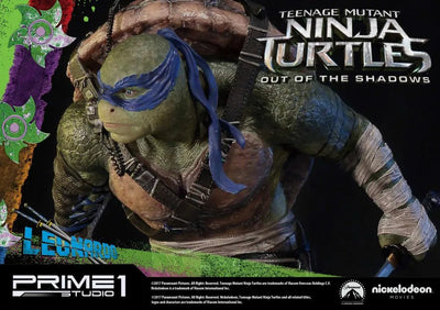 Teenage Mutant Ninja Turtles: Out of the Shadows - Leonardo - Premium Masterline PMTMNT-04 - 1/4 (Prime 1 Studio)ㅤ – Prime 1 Studio – ActionFigureBrasil — com base expositora