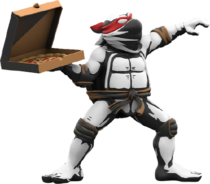 Teenage Mutant Ninja Turtles: Pizza Bomber - LIMITED EDITION – Mighty Jaxx – ActionFigure Brasil