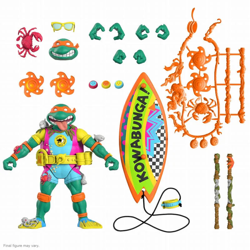 Teenage Mutant Ninja Turtles Sewer Surfer Michelangelo Ultimate Figureㅤ – Super7 – ActionFigureBrasil