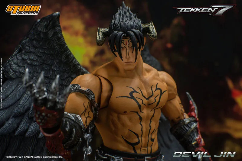 Tekken 7 Action Figure Devil Jinㅤ – Storm Collectibles – ActionFigureBrasil