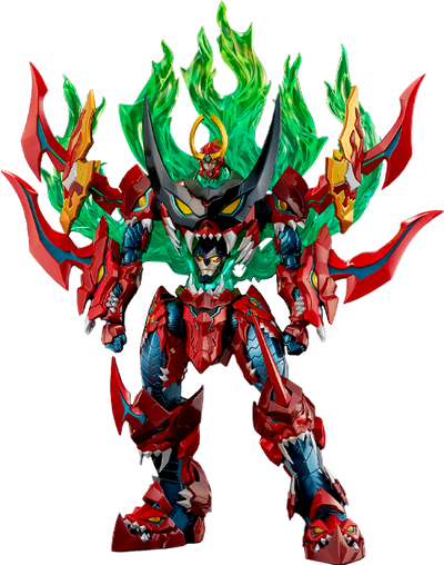 Tengen Toppa Gurren Lagann – Flame Toys – ActionFigure Brasil — com base expositora