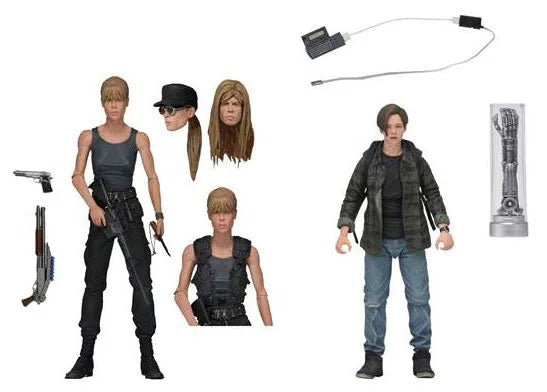 Terminator 2 / Sarah Connor & John Connor Ultimate 7 Inch Action Figure 2PKㅤ – NECA – ActionFigureBrasil
