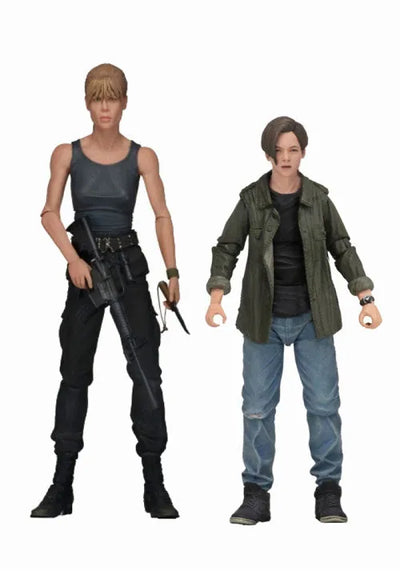 Terminator 2 / Sarah Connor & John Connor Ultimate 7 Inch Action Figure 2PKㅤ – NECA – ActionFigureBrasil — ângulo diferente