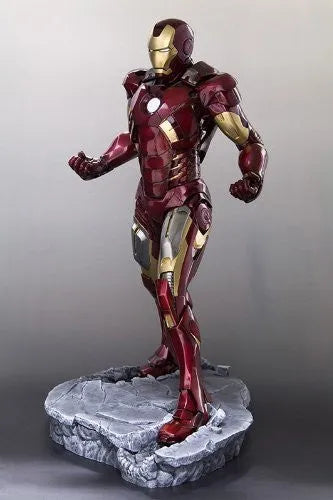 The Avengers - Iron Man Mark VII - ARTFX Statue - 1/6 (Kotobukiya)ㅤ – Kotobukiya – ActionFigureBrasil — com base expositora