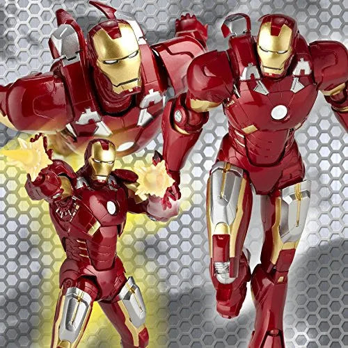 The Avengers - Iron Man Mark VII - Legacy of Revoltech LR-041 - Revoltech - Revoltech SFX #42 (Kaiyodo)ㅤ – Kaiyodo – ActionFigureBrasil