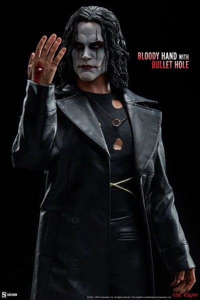The Crow - 1/6 Scale Fully Poseable Figure: Eric Dravenㅤ – Sideshow Collectibles – ActionFigureBrasil — embalagem