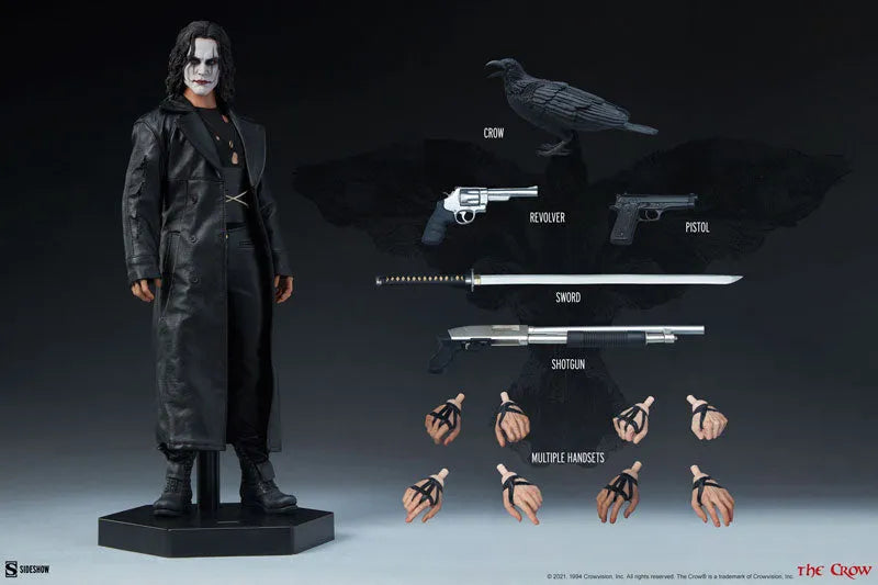 The Crow - 1/6 Scale Fully Poseable Figure: Eric Dravenㅤ – Sideshow Collectibles – ActionFigureBrasil