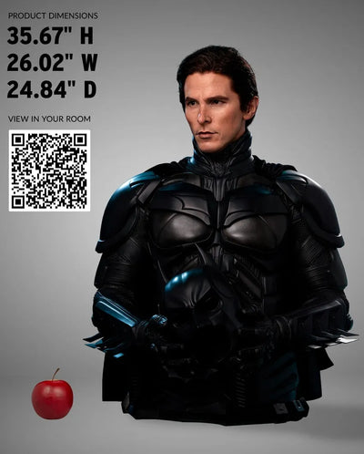 The Dark Knight Trilogy Batman - LIMITED EDITION: 500 – Infinity Studio X Penguin Toys – ActionFigure Brasil — ângulo diferente