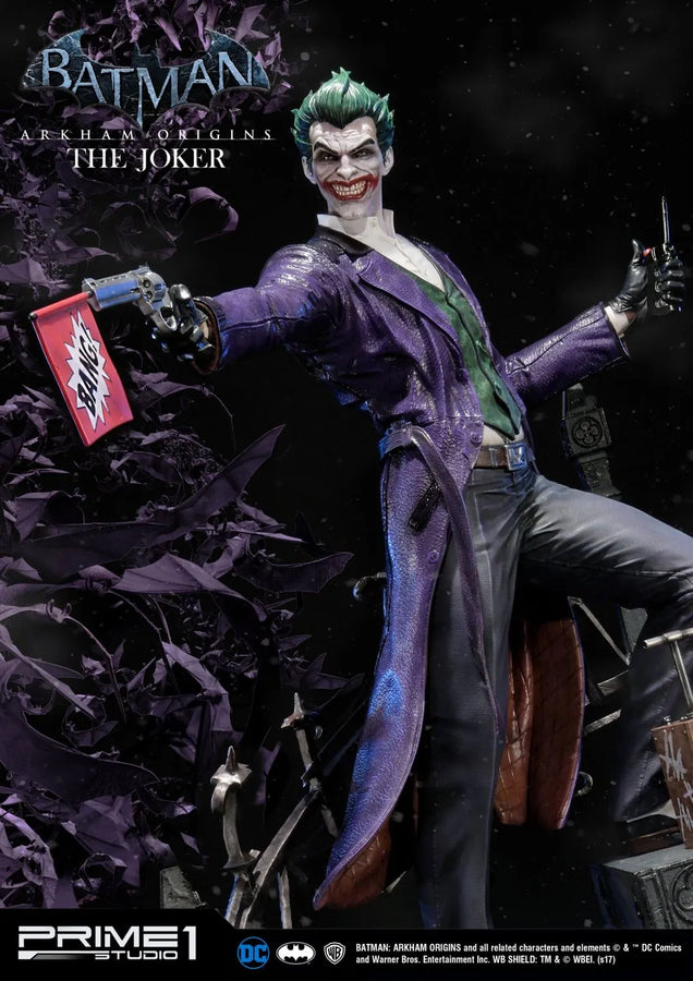The Joker (Exclusive Version) Batman: Arkham Origins – Prime1Studio – ActionFigure Brasil