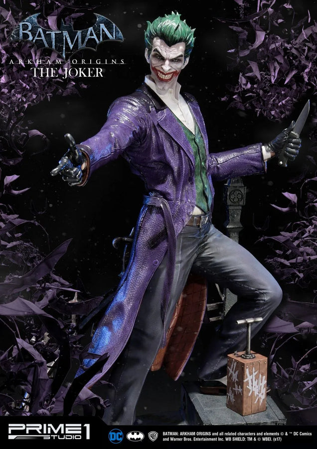 The Joker (Exclusive Version) Batman: Arkham Origins – Prime1Studio – ActionFigure Brasil