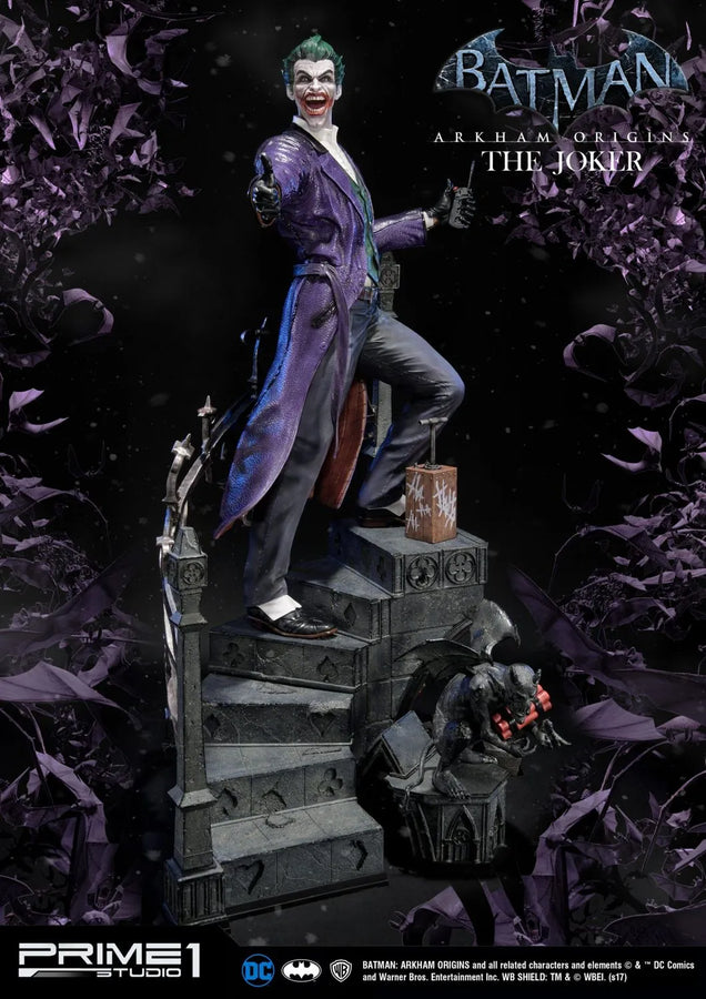 The Joker (Exclusive Version) Batman: Arkham Origins – Prime1Studio – ActionFigure Brasil
