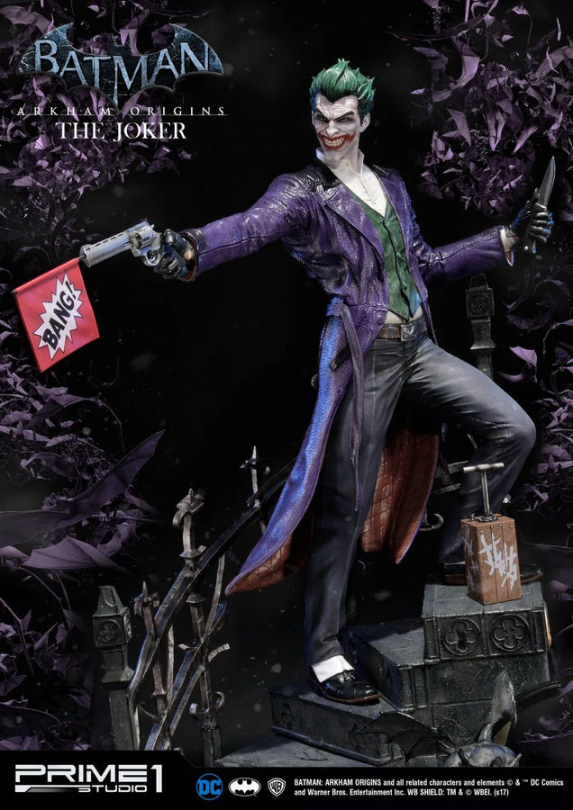 The Joker (Exclusive Version) Batman: Arkham Origins – Prime1Studio – ActionFigure Brasil