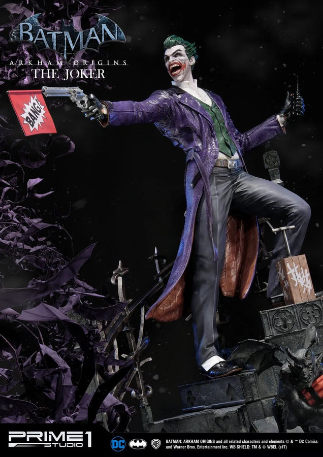 The Joker (Exclusive Version) Batman: Arkham Origins – Prime1Studio – ActionFigure Brasil