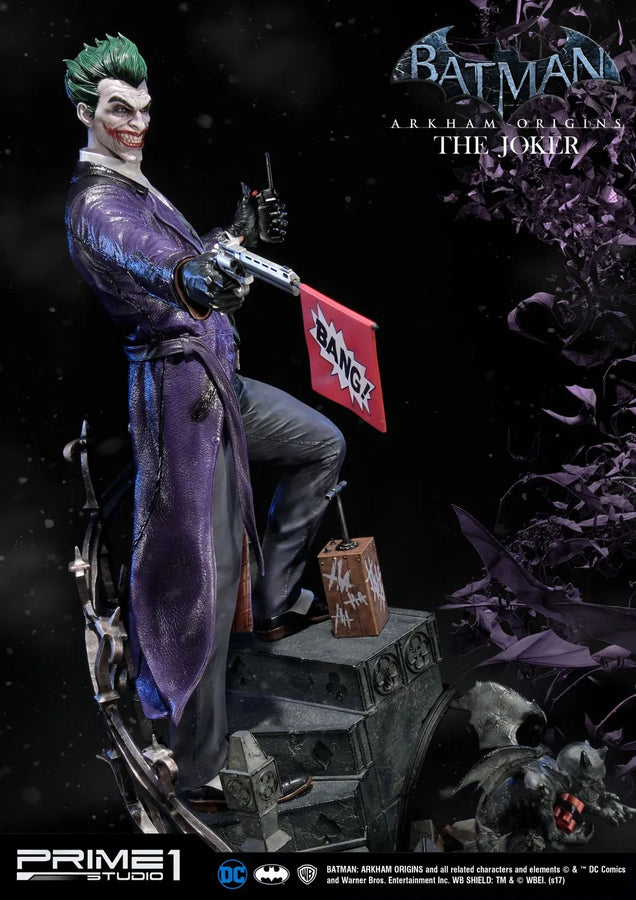 The Joker (Regular Version) Batman: Arkham Origins – Prime1Studio – ActionFigure Brasil