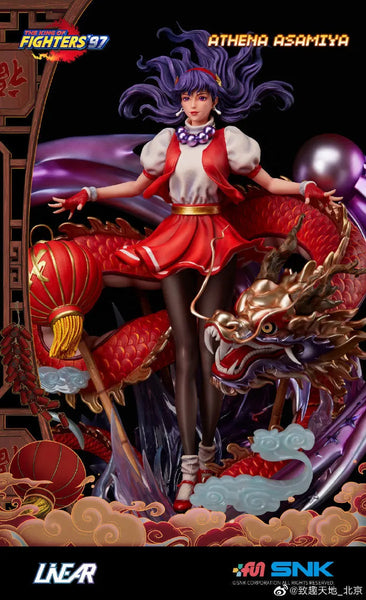The King of Fighters '97 - Asamiya Athena - 1/4 (LiNEAR Studio, Unique Art Studio)ㅤ – Unique Art Studio – ActionFigureBrasil — com base expositora