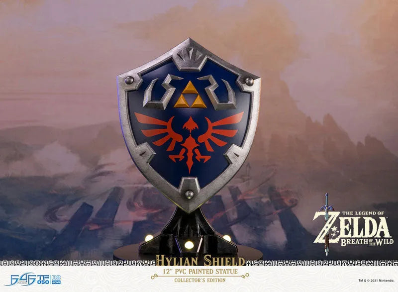 The Legend of Zelda: Breath of the Wild / Hylian Shield PVC Stand Model Collector's Editionㅤ – First 4 Figures – ActionFigureBrasil