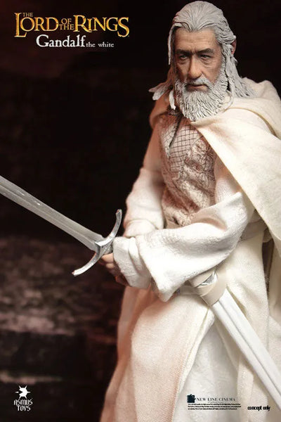 The Lord of the Rings 1/6 Collectible Action Figure - Gandalf the Whiteㅤ – Asmus Toys – ActionFigureBrasil — detalhe do produto