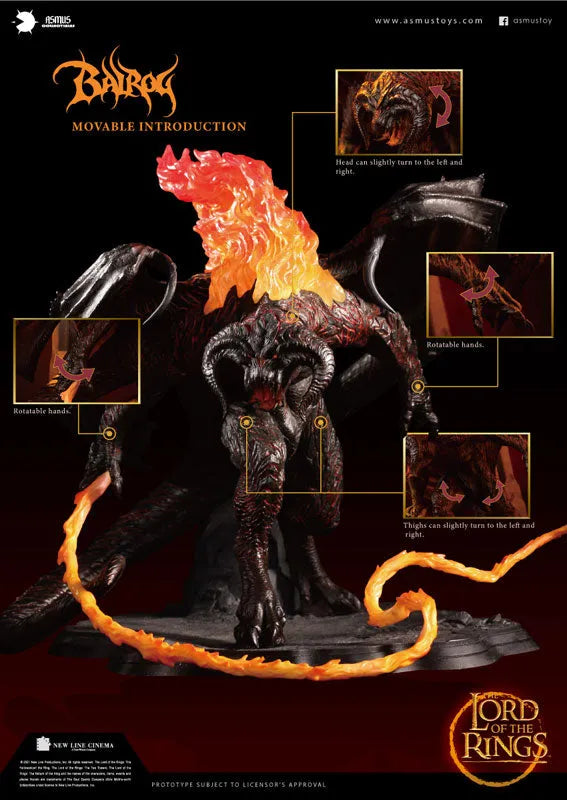 The Lord of the Rings 1/8 Figure Balrogㅤ – Asmus Toys – ActionFigureBrasil