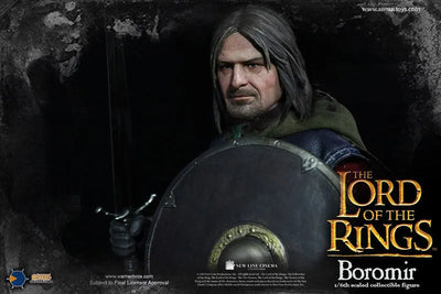 The Lord of the Rings - Heroes of the Middle-Earth: Boromir Sculpted Hair 1/6 Action Figureㅤ – Asmus Toys – ActionFigureBrasil — ângulo diferente