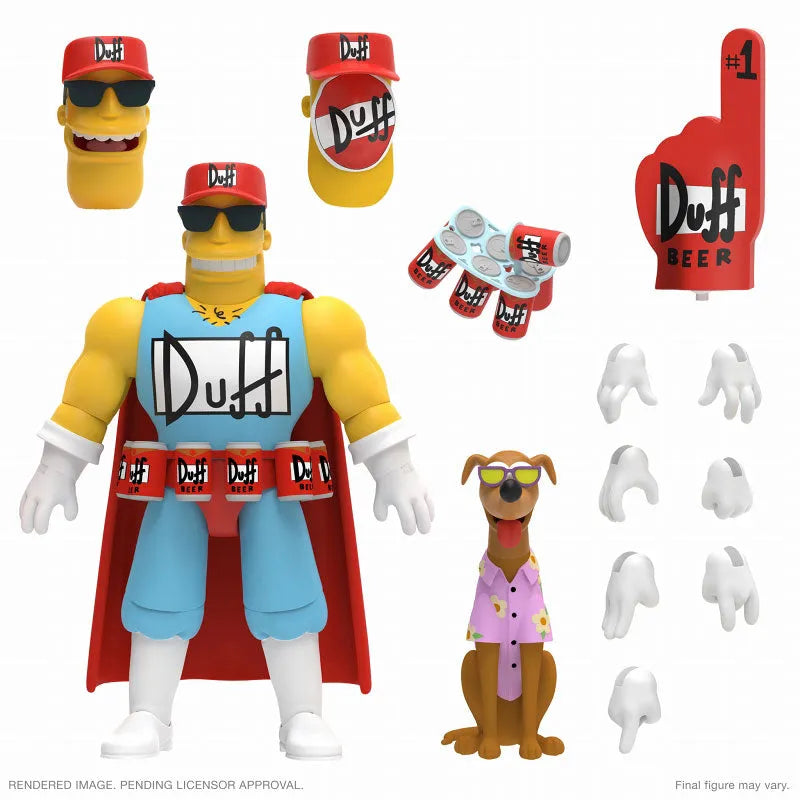 The Simpsons / Duffman Ultimate 7 Inch Action Figureㅤ – Super7 – ActionFigureBrasil