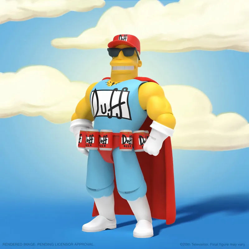 The Simpsons / Duffman Ultimate 7 Inch Action Figureㅤ – Super7 – ActionFigureBrasil