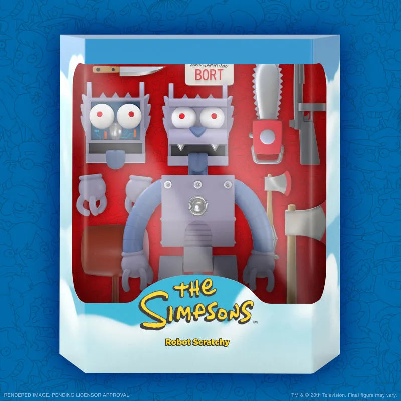 The Simpsons / Robot Scratchy Ultimate 8 Inch Action Figureㅤ – Super7 – ActionFigureBrasil
