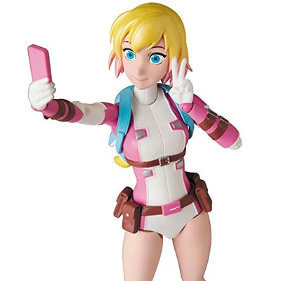 The Unbelievable Gwenpool - Gwenpool - Mafex No.071 (Medicom Toy)ㅤ – Medicom Toy – ActionFigureBrasil — embalagem