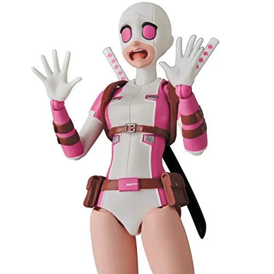 The Unbelievable Gwenpool - Gwenpool - Mafex No.071 (Medicom Toy)ㅤ – Medicom Toy – ActionFigureBrasil — com base expositora