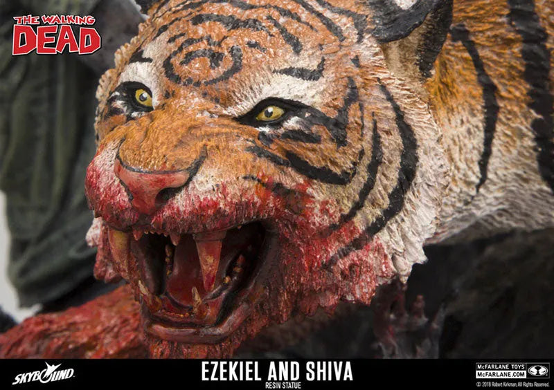 The Walking Dead - Ezekiel & Shiva Statueㅤ – McFarlane Toys – ActionFigureBrasil