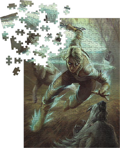 The Witcher 3: Ciri and the Wolves – Dark Horse Comics – ActionFigure Brasil — acessórios