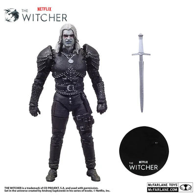 "The Witcher (NETFLIX)" Action Figure 7 Inch Geralt of Rivia (Witcher Mode / Season 2)ㅤ – McFarlane Toys – ActionFigureBrasil — com base expositora